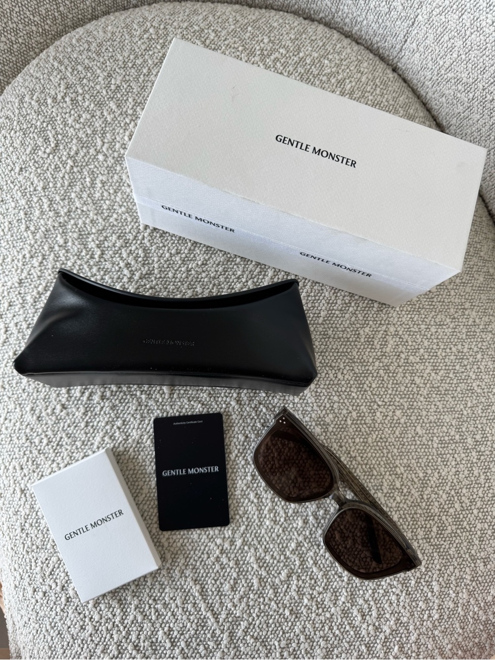 Gentle Monster Dear KC6 Sunglasses with Green/Brown Lenses New in Box